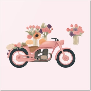 Pink Moto Club Posters and Art